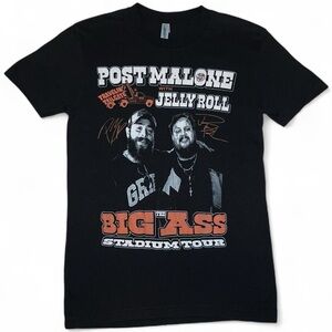 NWOT! Post Malone with Jelly Roll Concert Tee Size XS The Big Ass Stadium Tour